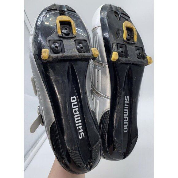 Shimano SH-R085 Men's Road Cycling Bicycle Shoes Silver White 44 EUR 9.7 US - Picture 7 of 16